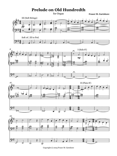 Prelude on "Old Hundredth"