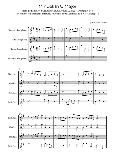 Minuet In G Major