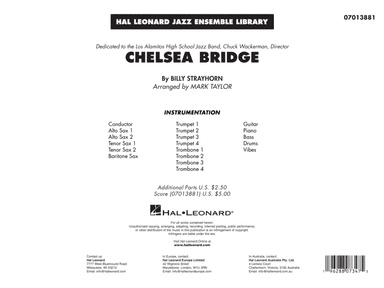Chelsea Bridge (arr. Mark Taylor) - Conductor Score (Full Score)