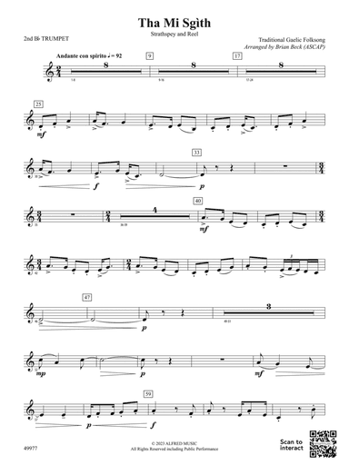 Tha Mi Sgìth: 2nd B-flat Trumpet