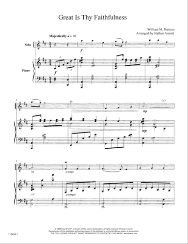 Great Is Thy Faithfulness - Violin