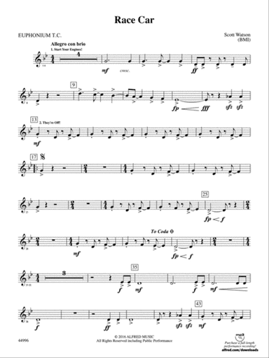 Race Car: Baritone T.C.