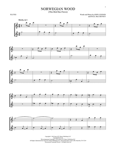 Norwegian Wood (This Bird Has Flown)