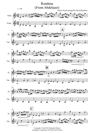 Rondeau for Flute and Violin Duet
