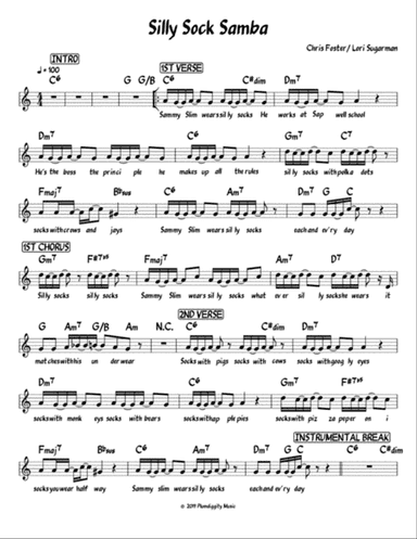 Silly Socks - Lead Sheet