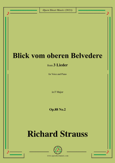 Richard Strauss-Blick vom oberen Belvedere,in F Major
