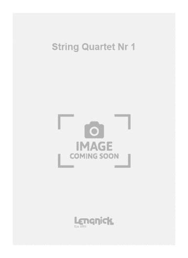 String Quartet Nr 1
