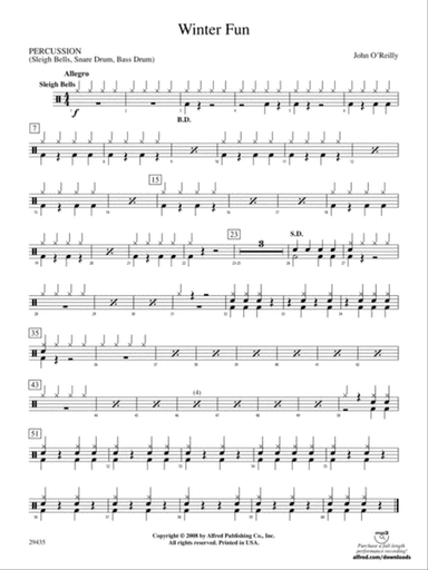 Winter Fun: 1st Percussion