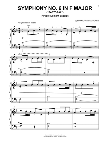 Symphony No. 6 In F Major ("Pastoral"), First Movement Excerpt