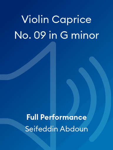 Violin Caprice No. 09 in G minor