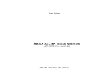 BREZZA LEGGERA - Inno allo Spirito Santo - LIGHT BREEZE- Hymn to the Holy Spirit