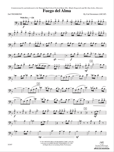 Fuego del Alma: 2nd Trombone