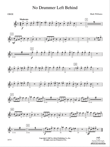 No Drummer Left Behind: Oboe
