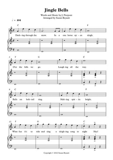 Jingle Bells - Easy Duet (Piano & Violin Duet)