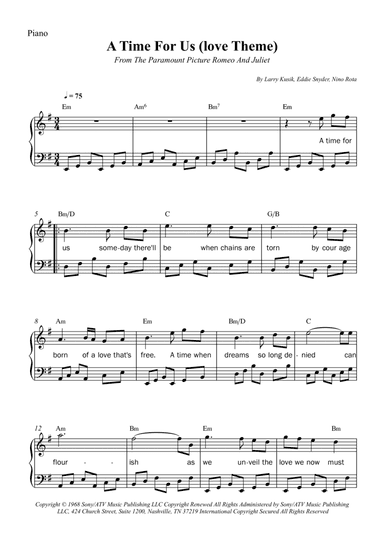 A Time For Us (love Theme)