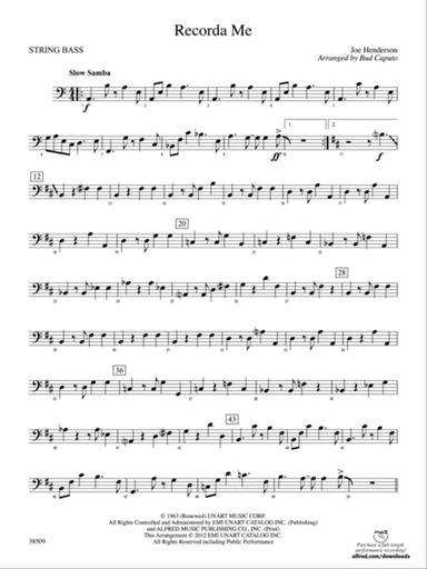 Recorda Me: String Bass