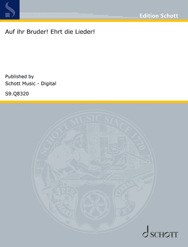 Auf ihr Brüder! Ehrt die Lieder!