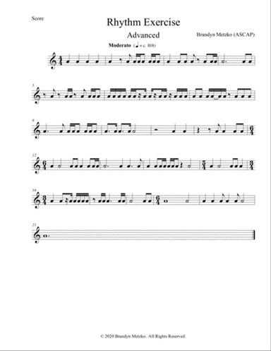 Advanced Rhythm Exercise / Etude