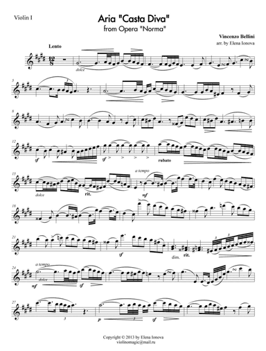 Aria "Casta Diva" from Opera "Norma"