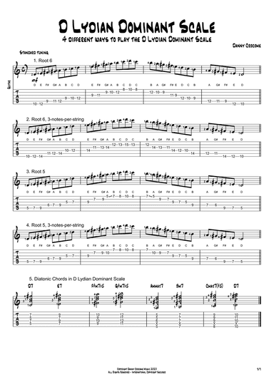 D Lydian Dominant Scale (4 Ways to Play)