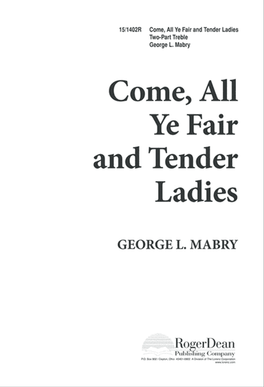 Come, All Ye Fair and Tender Ladies