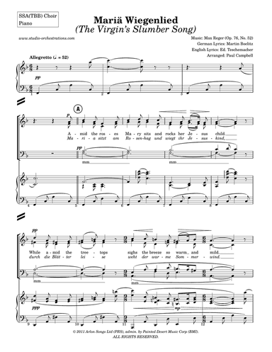 Mariä Wiegenlied (The Virgin’s Slumber Song)