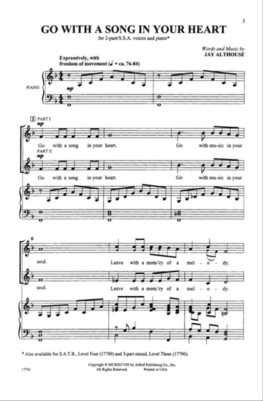 Go with a Song in Your Heart
