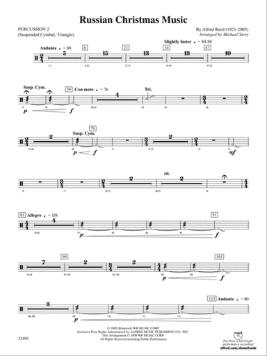 Russian Christmas Music: 2nd Percussion