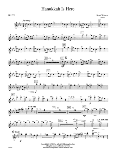 Hanukkah Is Here: Flute