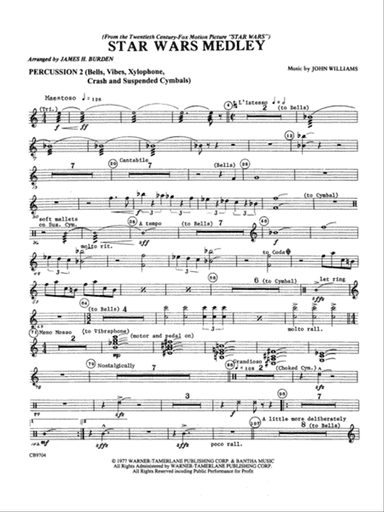 Star Wars Medley: 2nd Percussion