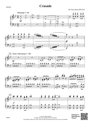Crusade: Piano Accompaniment