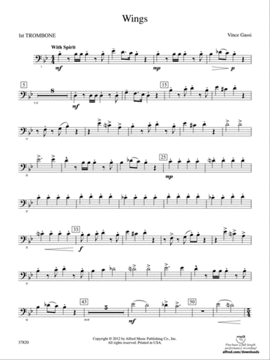 Wings: 1st Trombone