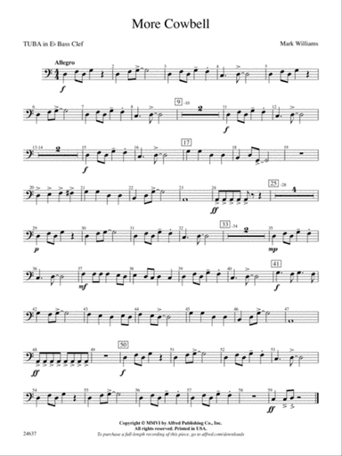More Cowbell: (wp) E-flat Tuba B.C.