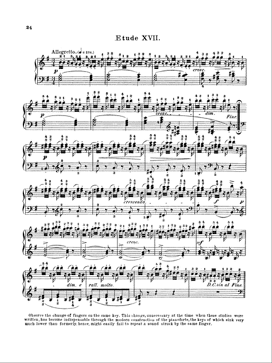 Bertini: Twenty-five Easy Studies, Op. 100