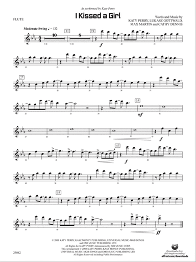 I Kissed a Girl: Flute