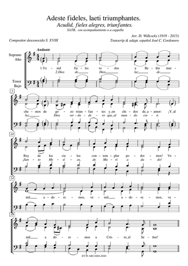 Venid fieles todos (O come all ye faithful)
