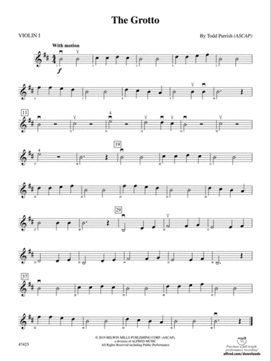 The Grotto: 1st Violin
