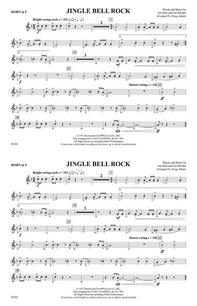 Jingle Bell Rock: 1st F Horn