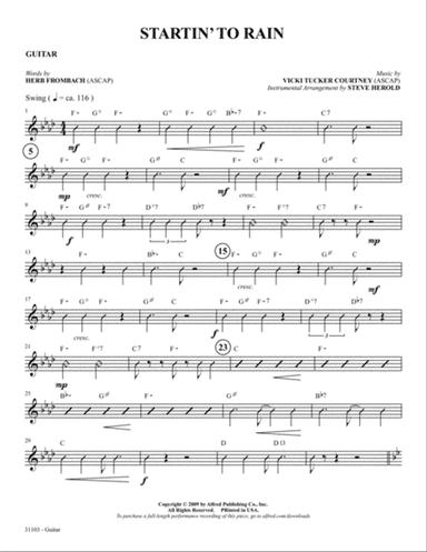 Startin' to Rain: Guitar