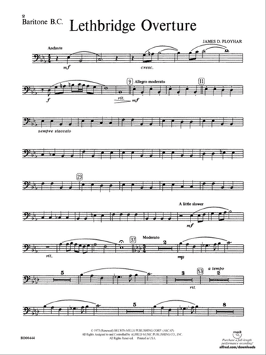 Lethbridge Overture: Baritone B.C.