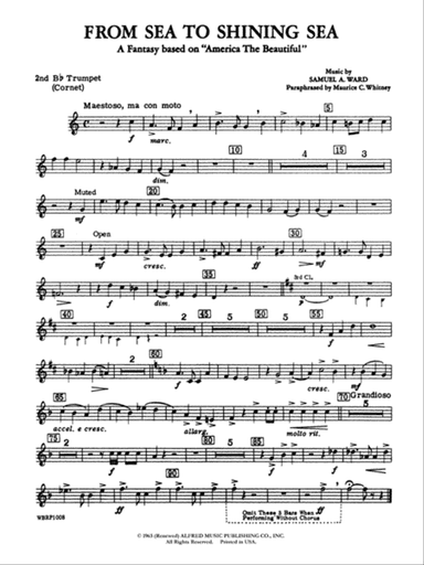 From Sea to Shining Sea (A Fantasy Based on "America the Beautiful"): 2nd B-flat Trumpet