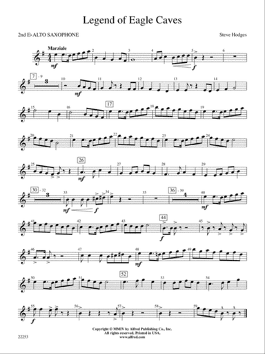 Legend of Eagle Caves: 2nd E-flat Alto Saxophone