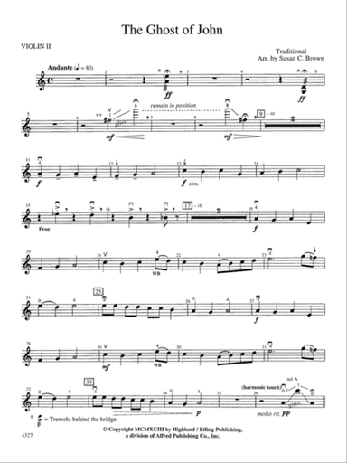 The Ghost of John: 2nd Violin