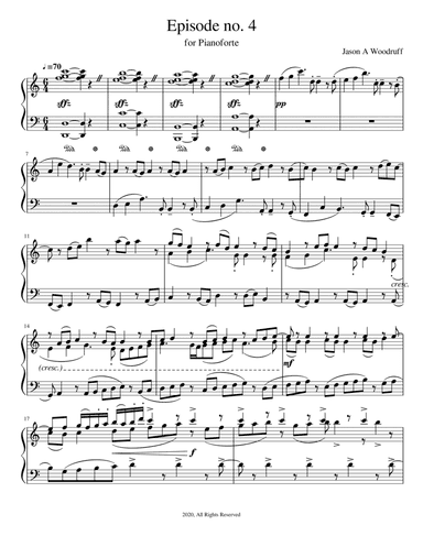Episode no. 4 for Piano