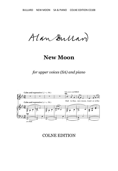 New Moon - upper voices (SA) and piano version