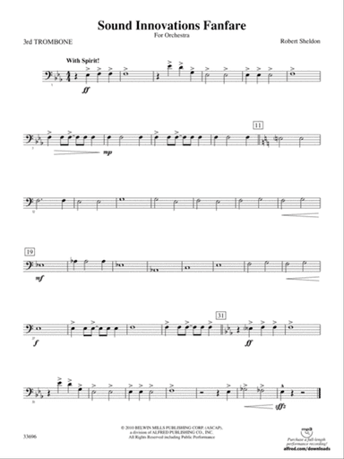 Sound Innovations Fanfare: 3rd Trombone