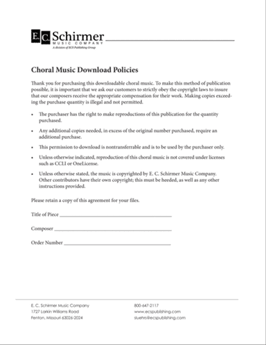 An Exhortation (Downloadable)