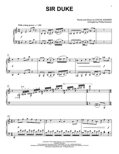Sir Duke (arr. Phillip Keveren)