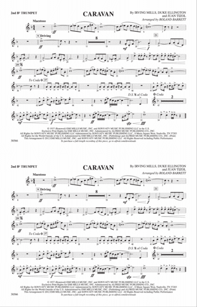 Caravan: 2nd B-flat Trumpet
