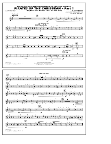 Pirates Of The Caribbean (Part 1) (arr. Brown) - 2nd Bb Trumpet